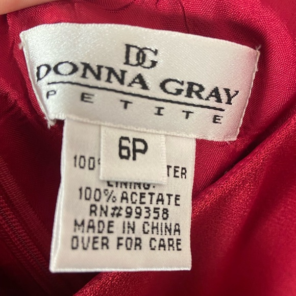 Red midi dress - Picture 4 of 5